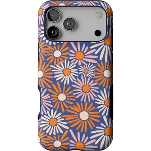 Casely iPhone 17 Pro Max Case | Starfish Wishes | Coral Pink Shimmer | Bold Protective Design | MagSafe Compatible Design(Spring Forward | Daisy Floral)