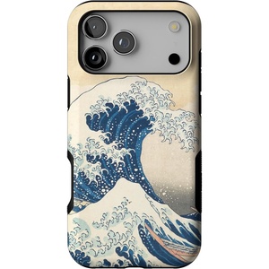 Casely iPhone 17 Pro Max Case | Starfish Wishes | Coral Pink Shimmer | Bold Protective Design | MagSafe Compatible Design(The Great Wave | The Met Museum)