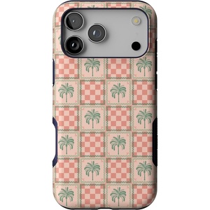 Casely iPhone 17 Pro Max Case | Starfish Wishes | Coral Pink Shimmer | Bold Protective Design | MagSafe Compatible Design(The Social Club | Palm Beach)