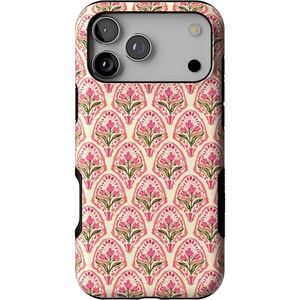 Casely iPhone 17 Pro Max Case | Starfish Wishes | Coral Pink Shimmer | Bold Protective Design | MagSafe Compatible Design(Tulip Tapestry | Jenna Palek x Casely)