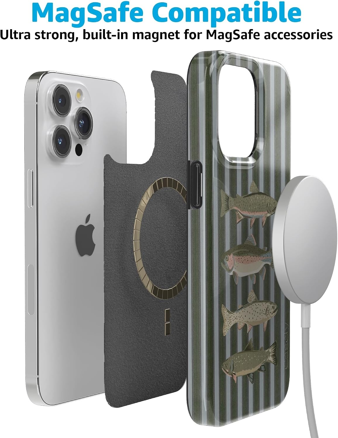 image:imageCasely iPhone 15 Pro Max Case Best Catch The Boyfriend Collection Compatible with MagSafe Classic Ultra Thin Design