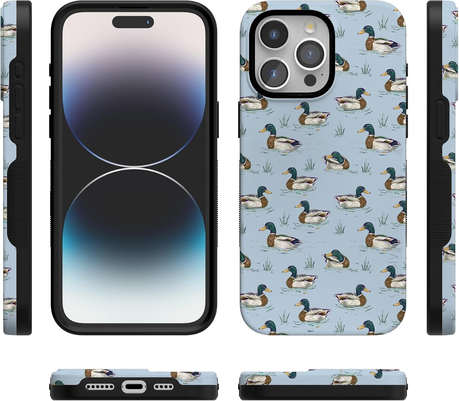 image:imageCasely iPhone 15 Pro Max Case Blue Mallard amp Co The Boyfriend Collection Bold Protective Design Compatible with MagSafe