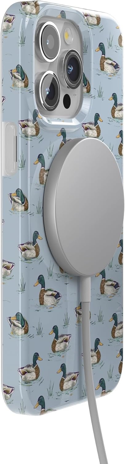 image:imageCasely iPhone 15 Pro Max Case Blue Mallard amp Co The Boyfriend Collection Compatible with MagSafe Classic Ultra Thin Design