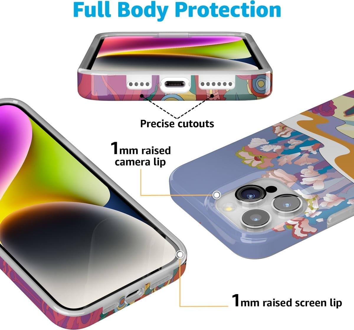 image:imageCasely iPhone 15 Pro Max Case Clear Skies Clear Shimmer Compatible with MagSafe Classic Ultra Slim DesignBeneath the Waves The Beatles Yellow Submarine