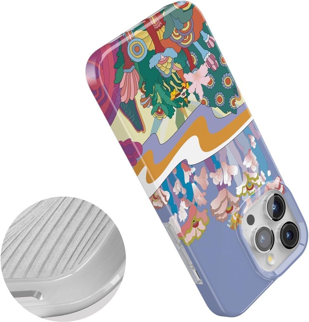 image:imageCasely iPhone 15 Pro Max Case Clear Skies Clear Shimmer Compatible with MagSafe Classic Ultra Slim DesignBeneath the Waves The Beatles Yellow Submarine