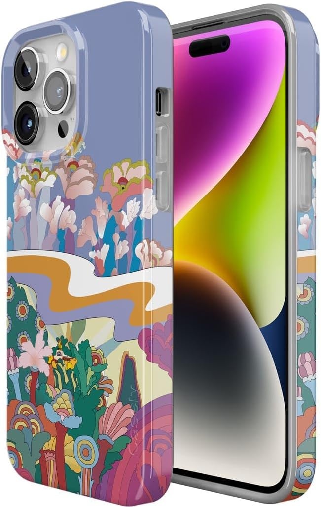 image:imageCasely iPhone 15 Pro Max Case Clear Skies Clear Shimmer Compatible with MagSafe Classic Ultra Slim DesignBeneath the Waves The Beatles Yellow Submarine