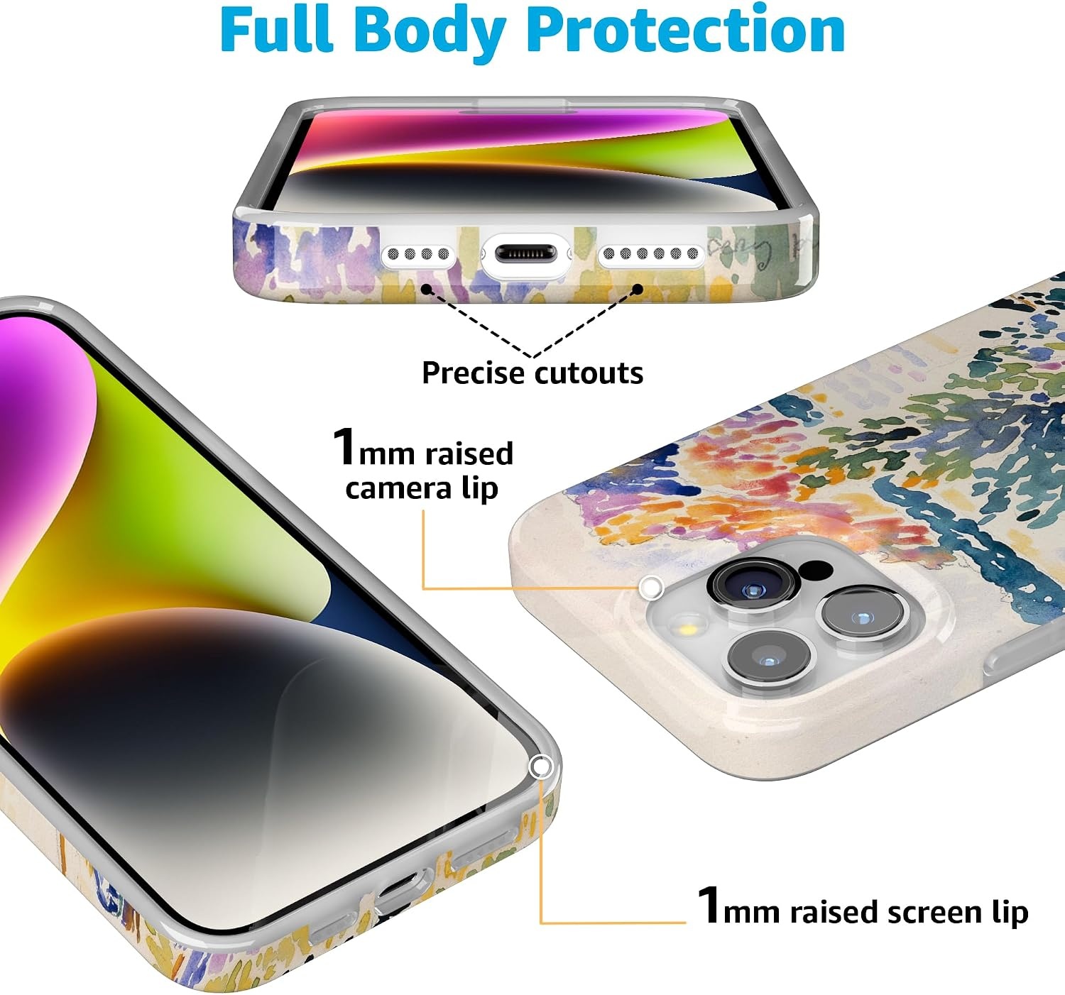 image:imageCasely iPhone 15 Pro Max Case Clear Skies Clear Shimmer Compatible with MagSafe Classic Ultra Slim DesignCalm Waters The Met Museum