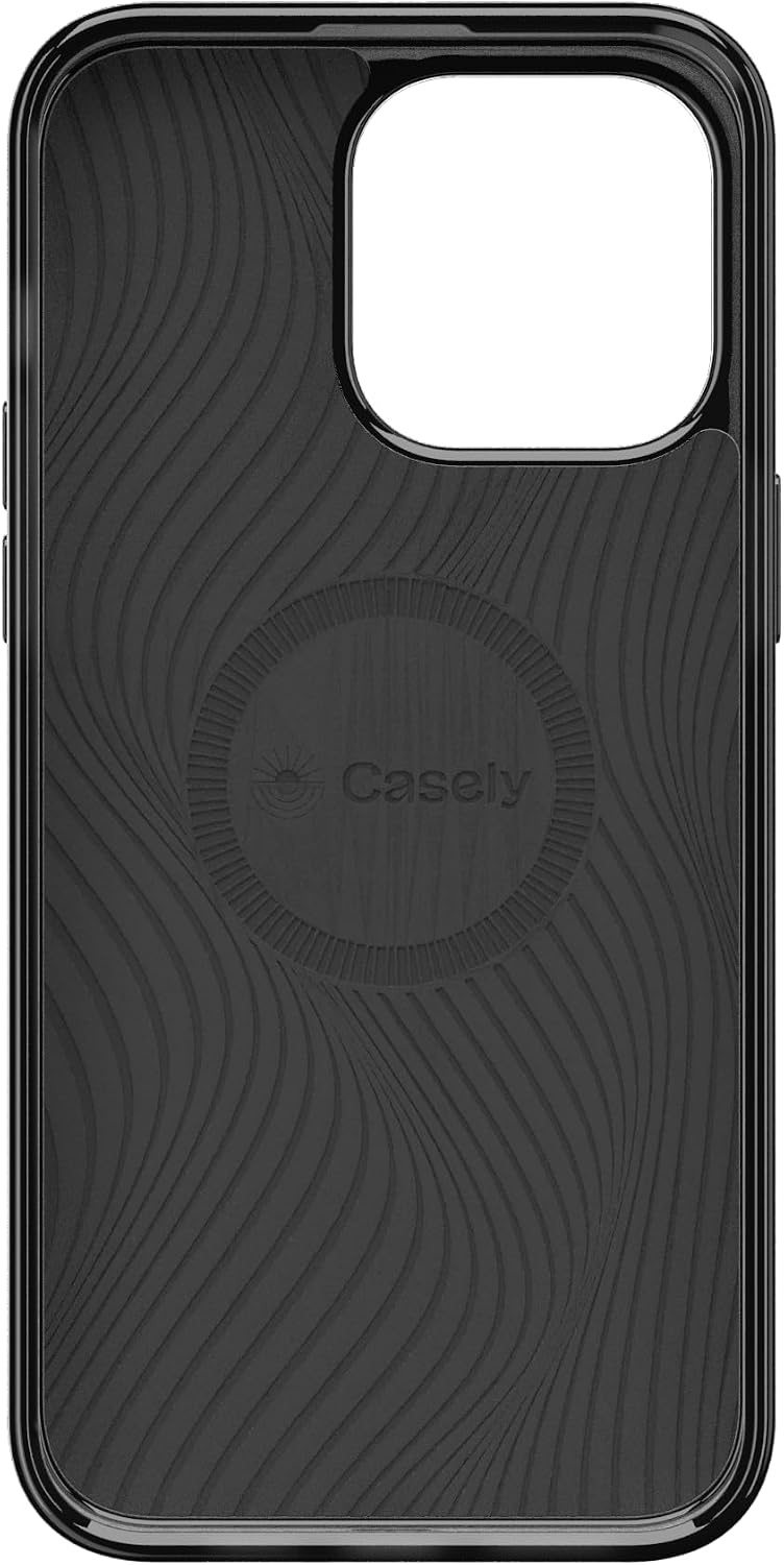 image:imageCasely iPhone 15 Pro Max Case Clear Skies Clear Shimmer Compatible with MagSafe Classic Ultra Slim DesignCowgirl Envy Cow Print