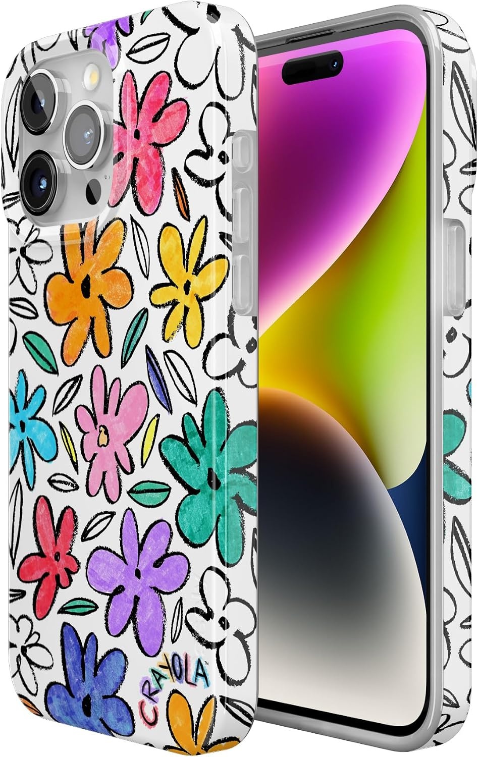 image:imageCasely iPhone 15 Pro Max Case Clear Skies Clear Shimmer Compatible with MagSafe Classic Ultra Slim DesignCrayola Outside the Lines Crayola Marker