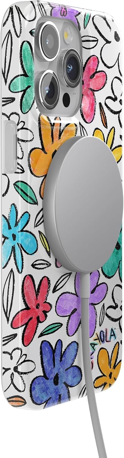 image:imageCasely iPhone 15 Pro Max Case Clear Skies Clear Shimmer Compatible with MagSafe Classic Ultra Slim DesignCrayola Outside the Lines Crayola Marker