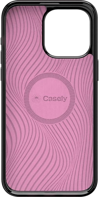 image:imageCasely iPhone 15 Pro Max Case Clear Skies Clear Shimmer Compatible with MagSafe Classic Ultra Slim DesignFlower Patch MultiColor Floral