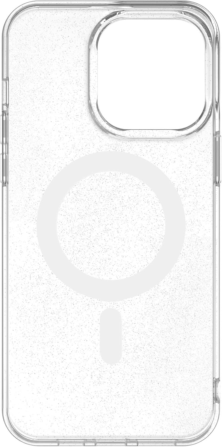 image:imageCasely iPhone 15 Pro Max Case Clear Skies Clear Shimmer Compatible with MagSafe Classic Ultra Slim DesignGlitter Clear Skies Clear Glitter