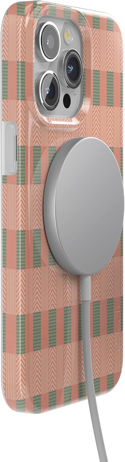 image:imageCasely iPhone 15 Pro Max Case Clear Skies Clear Shimmer Compatible with MagSafe Classic Ultra Slim DesignGrand Cabana Palm Beach