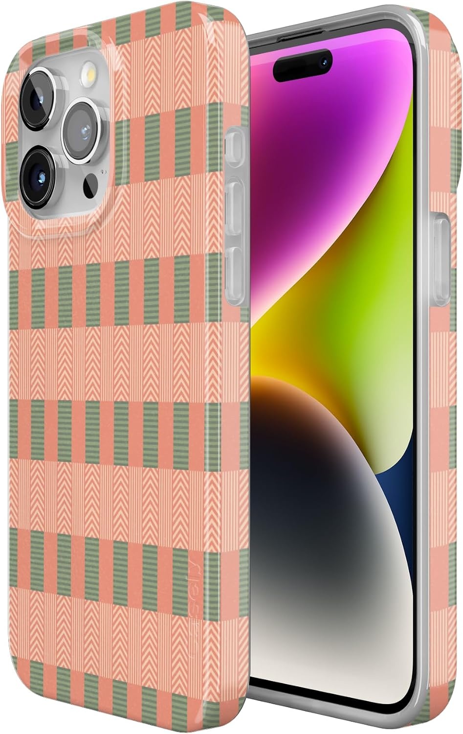 image:imageCasely iPhone 15 Pro Max Case Clear Skies Clear Shimmer Compatible with MagSafe Classic Ultra Slim DesignGrand Cabana Palm Beach