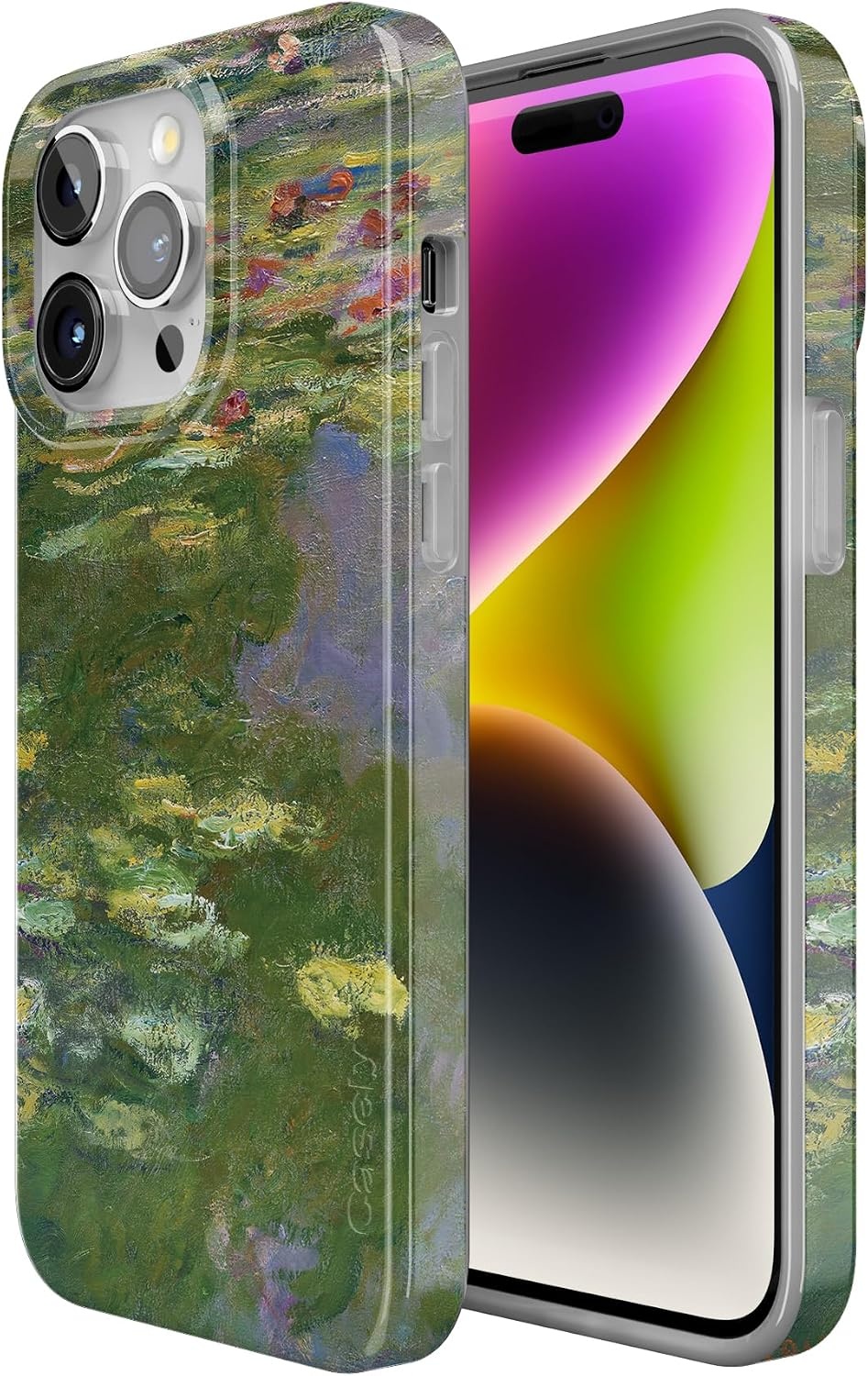 image:imageCasely iPhone 15 Pro Max Case Clear Skies Clear Shimmer Compatible with MagSafe Classic Ultra Slim DesignMonets Water Lilies The Met Museum