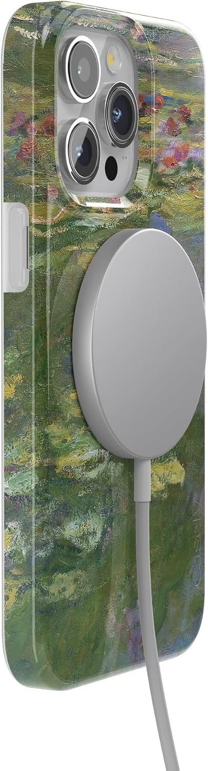 image:imageCasely iPhone 15 Pro Max Case Clear Skies Clear Shimmer Compatible with MagSafe Classic Ultra Slim DesignMonets Water Lilies The Met Museum