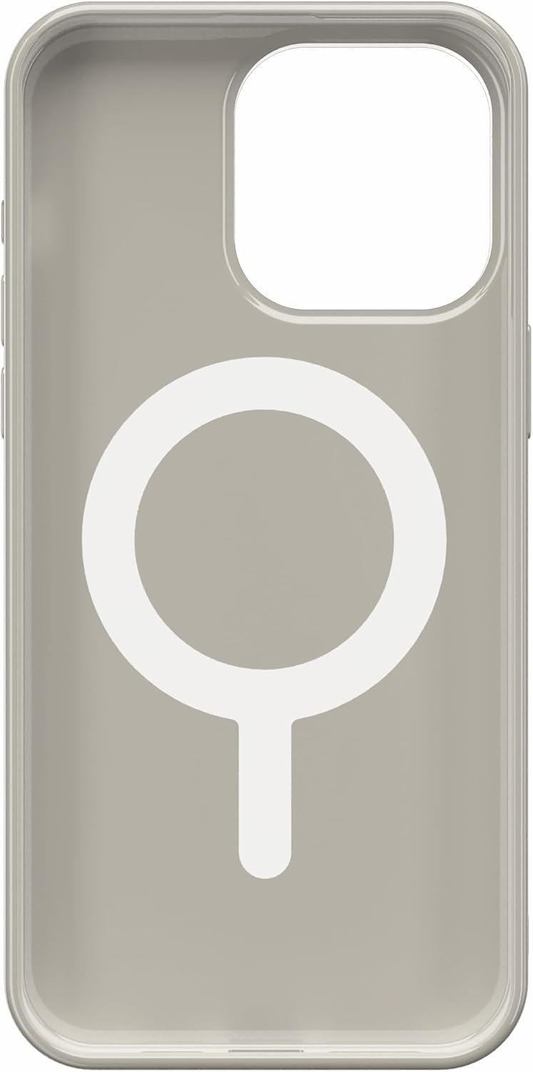 image:imageCasely iPhone 15 Pro Max Case Clear Skies Clear Shimmer Compatible with MagSafe Classic Ultra Slim DesignNeutral Checkerboard Fit Check