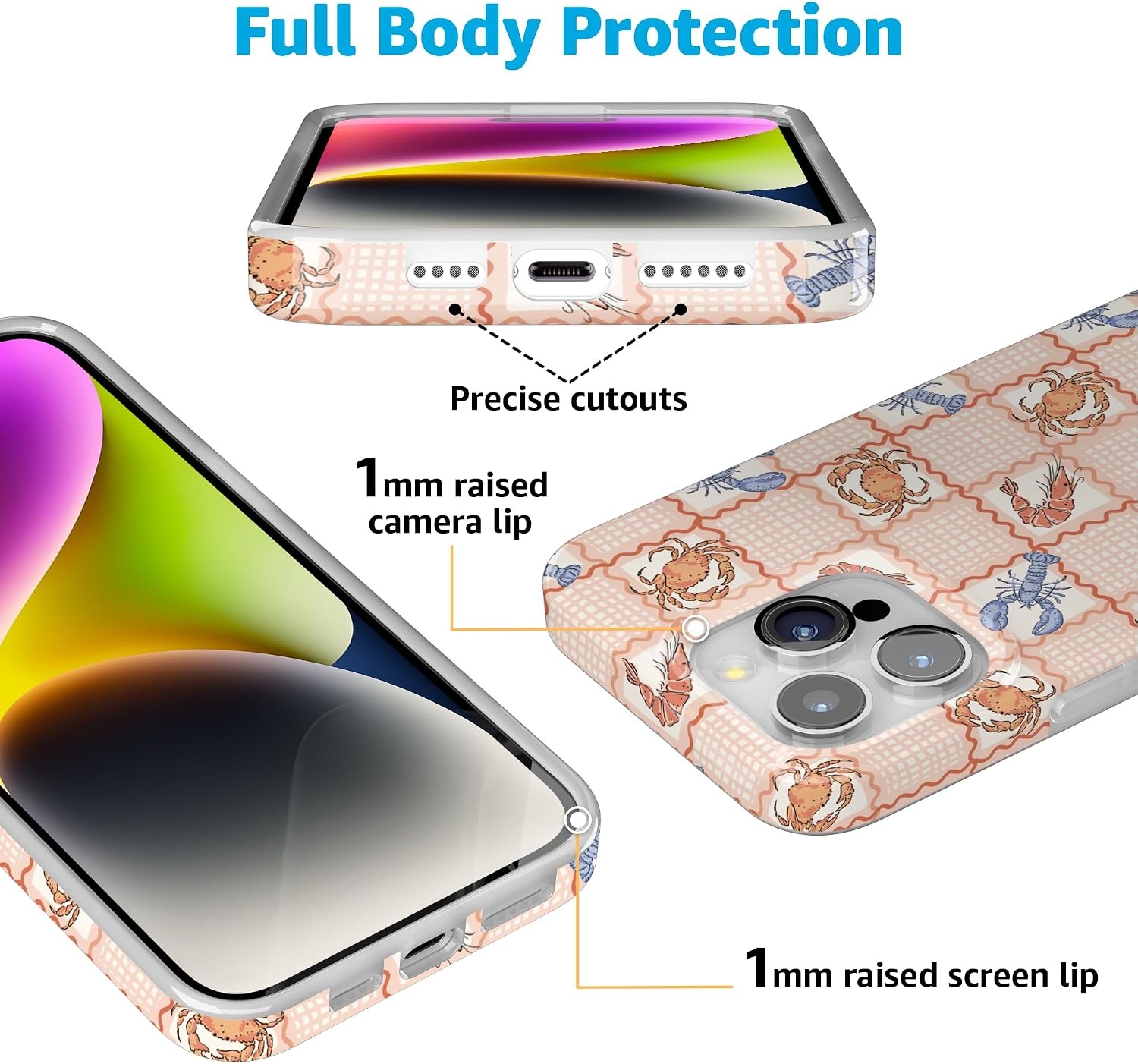 image:imageCasely iPhone 15 Pro Max Case Clear Skies Clear Shimmer Compatible with MagSafe Classic Ultra Slim DesignOn the Cape Coastal Summer