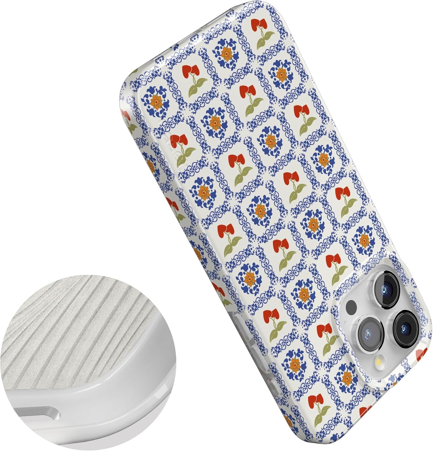 image:imageCasely iPhone 15 Pro Max Case Clear Skies Clear Shimmer Compatible with MagSafe Classic Ultra Slim DesignPalermo Dippin Daisys Italian Coast