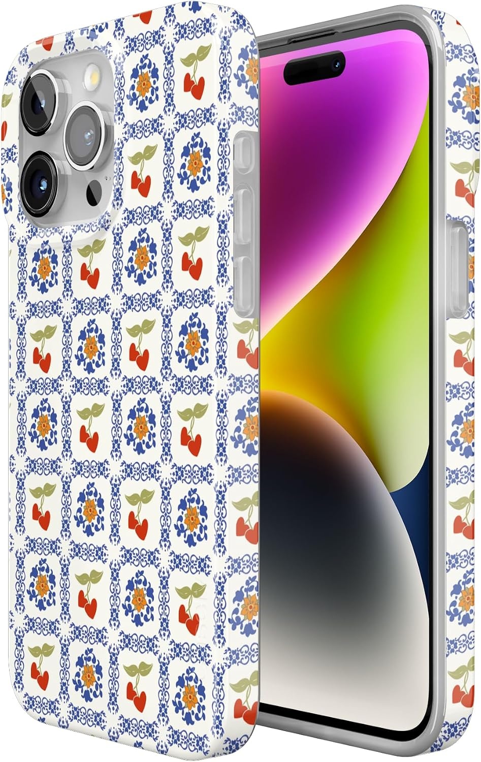 image:imageCasely iPhone 15 Pro Max Case Clear Skies Clear Shimmer Compatible with MagSafe Classic Ultra Slim DesignPalermo Dippin Daisys Italian Coast