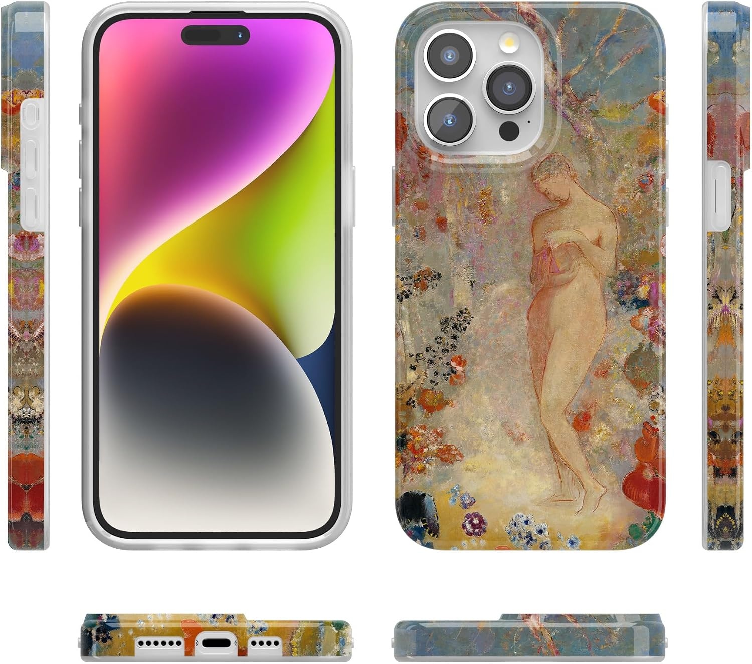 image:imageCasely iPhone 15 Pro Max Case Clear Skies Clear Shimmer Compatible with MagSafe Classic Ultra Slim DesignPandora The Met Museum
