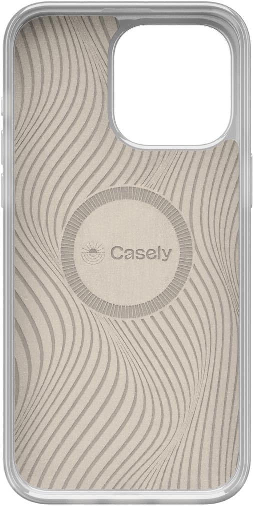 image:imageCasely iPhone 15 Pro Max Case Clear Skies Clear Shimmer Compatible with MagSafe Classic Ultra Slim DesignPapaya Palms Dippin Daisys Tropical Vaca