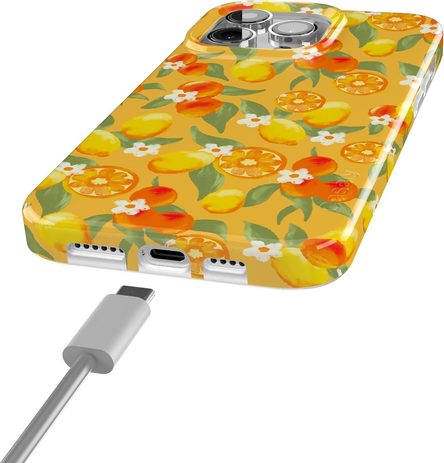 image:imageCasely iPhone 15 Pro Max Case Clear Skies Clear Shimmer Compatible with MagSafe Classic Ultra Slim DesignPositano Dippin Daisys Italian Coast