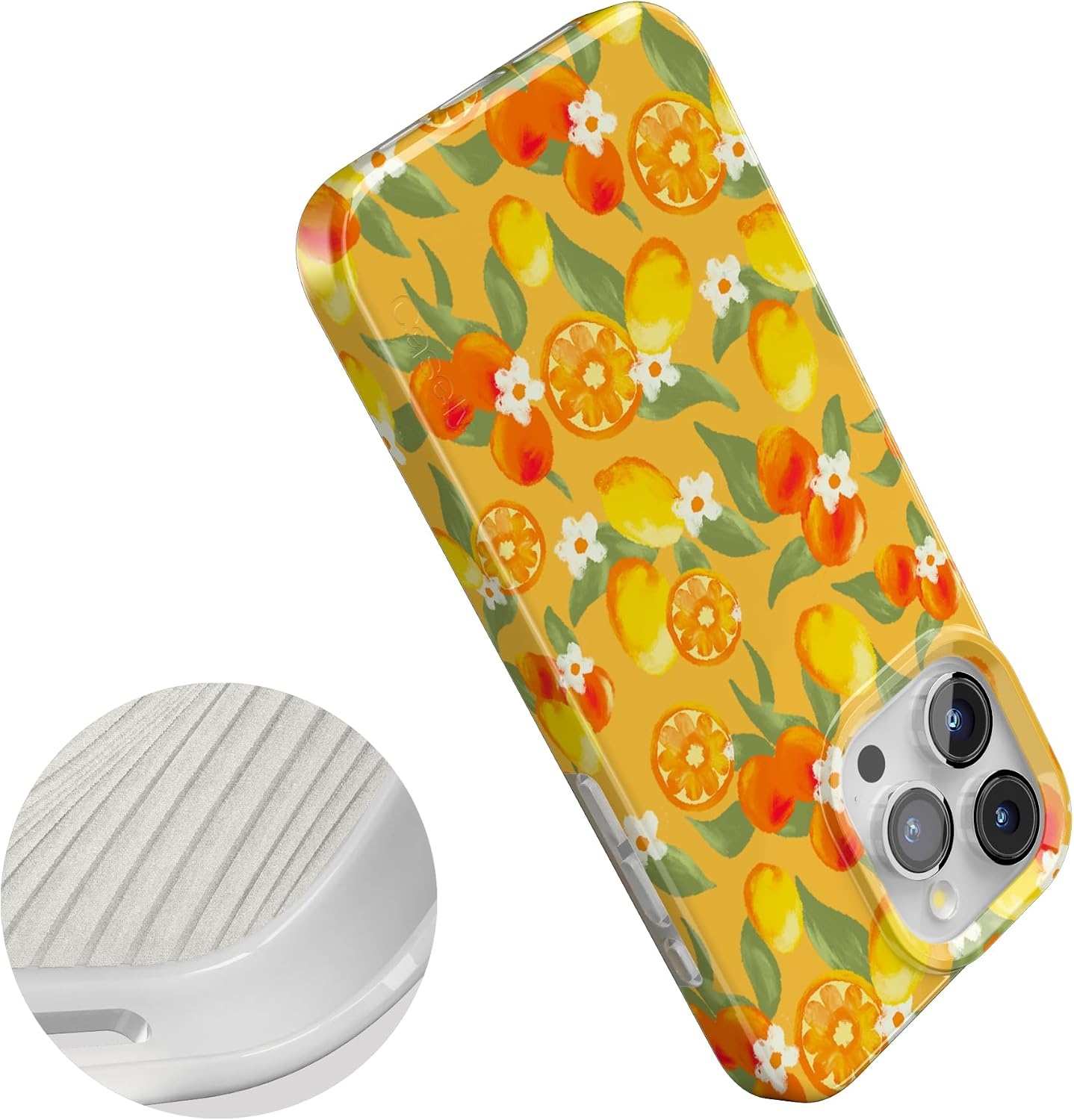 image:imageCasely iPhone 15 Pro Max Case Clear Skies Clear Shimmer Compatible with MagSafe Classic Ultra Slim DesignPositano Dippin Daisys Italian Coast