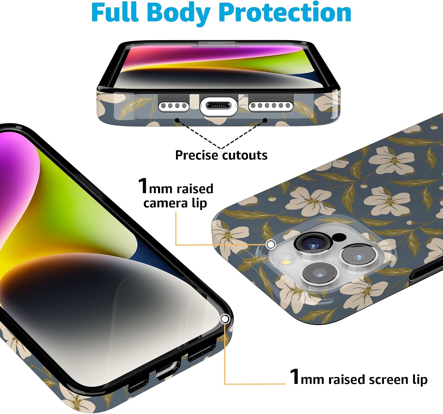 image:imageCasely iPhone 15 Pro Max Case Clear Skies Clear Shimmer Compatible with MagSafe Classic Ultra Slim DesignThe Boyfriend Collection Leid Back