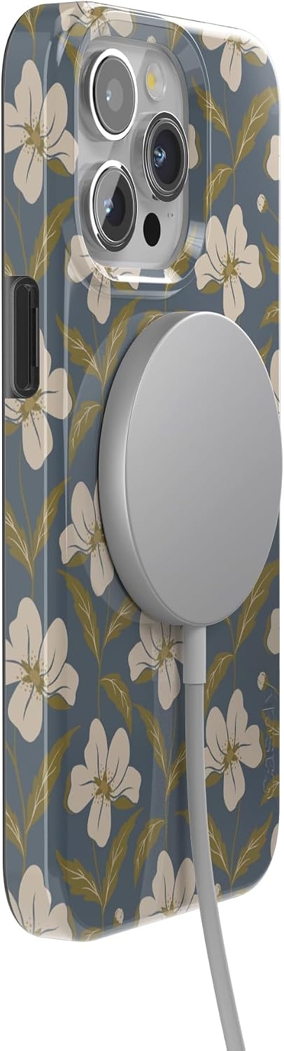 image:imageCasely iPhone 15 Pro Max Case Clear Skies Clear Shimmer Compatible with MagSafe Classic Ultra Slim DesignThe Boyfriend Collection Leid Back