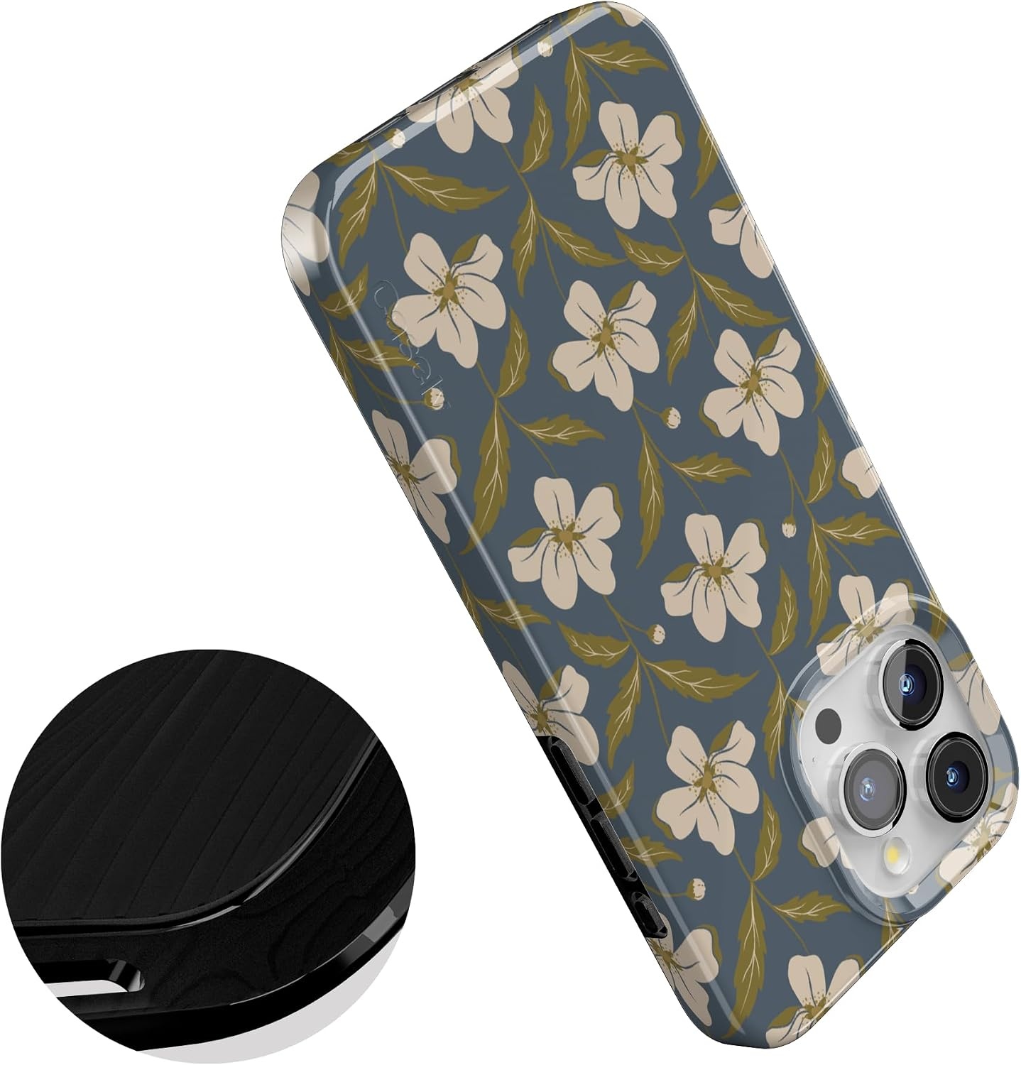 image:imageCasely iPhone 15 Pro Max Case Clear Skies Clear Shimmer Compatible with MagSafe Classic Ultra Slim DesignThe Boyfriend Collection Leid Back