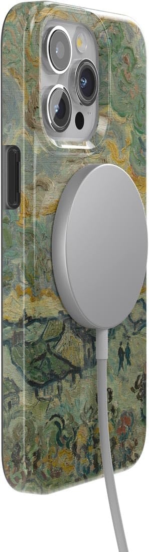 image:imageCasely iPhone 15 Pro Max Case Clear Skies Clear Shimmer Compatible with MagSafe Classic Ultra Slim DesignVan Gogh Reminiscence of Vincent