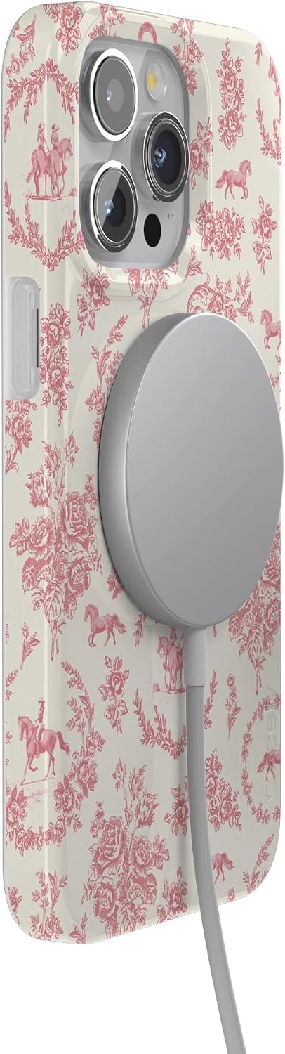 image:imageCasely iPhone 15 Pro Max Case Clear Skies Clear Shimmer Compatible with MagSafe Classic Ultra Slim DesignWestern Bloom Jenna Palek x Casely