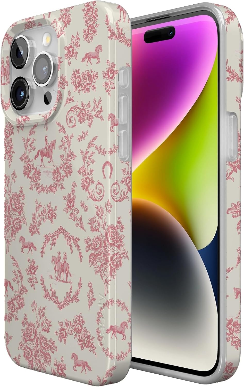 image:imageCasely iPhone 15 Pro Max Case Clear Skies Clear Shimmer Compatible with MagSafe Classic Ultra Slim DesignWestern Bloom Jenna Palek x Casely