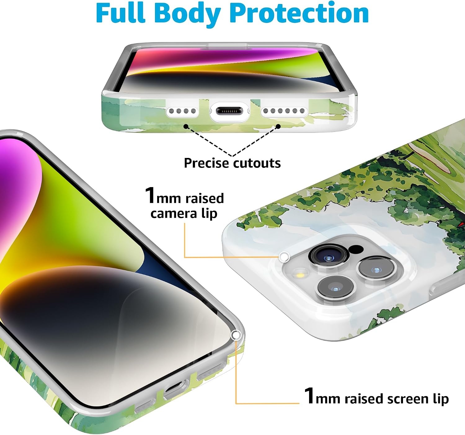 image:imageCasely iPhone 15 Pro Max Case Clubhouse Tee Time Compatible with MagSafe Classic Ultra Thin Design