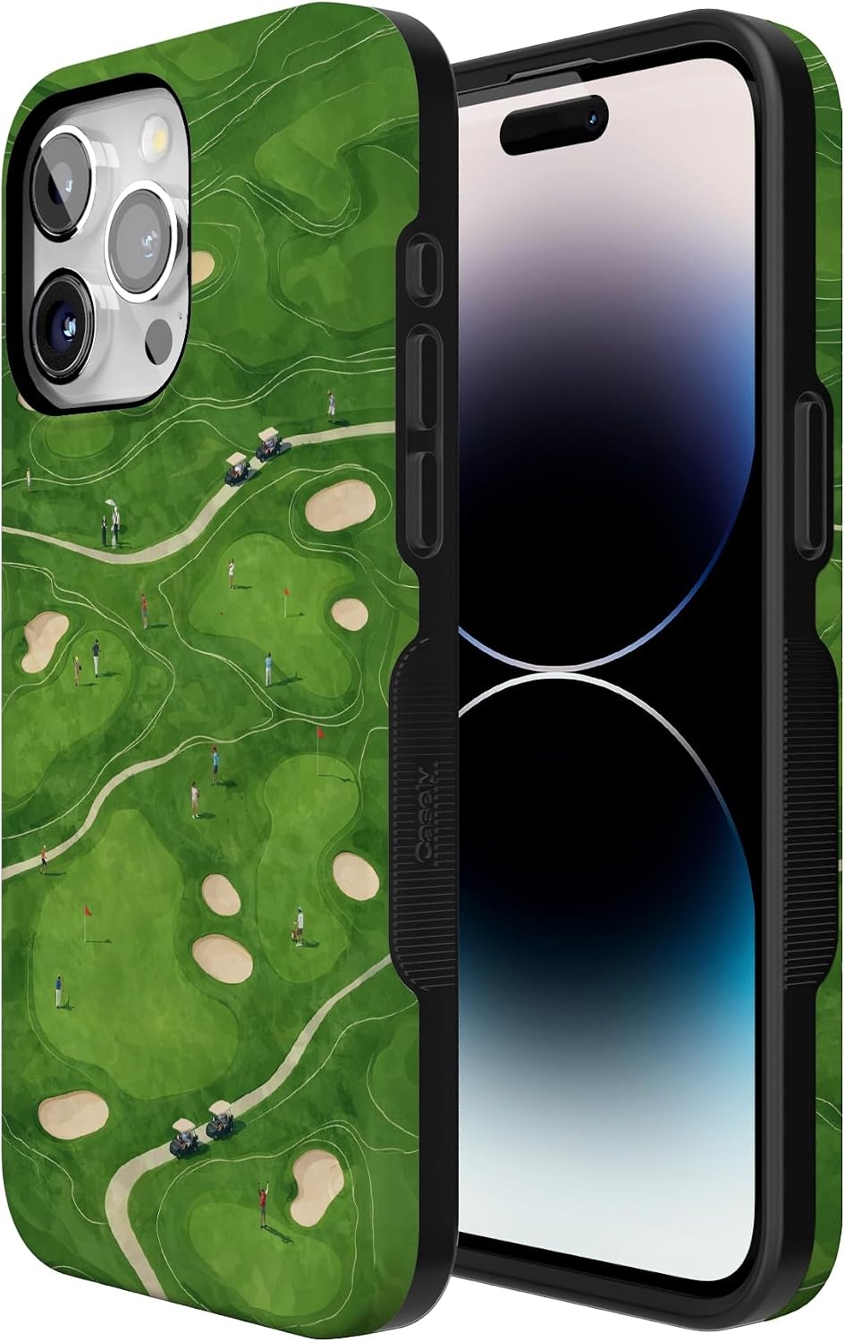 image:imageCasely iPhone 15 Pro Max Case Clubhouse The Back Nine Bold Protective Design Compatible with MagSafe