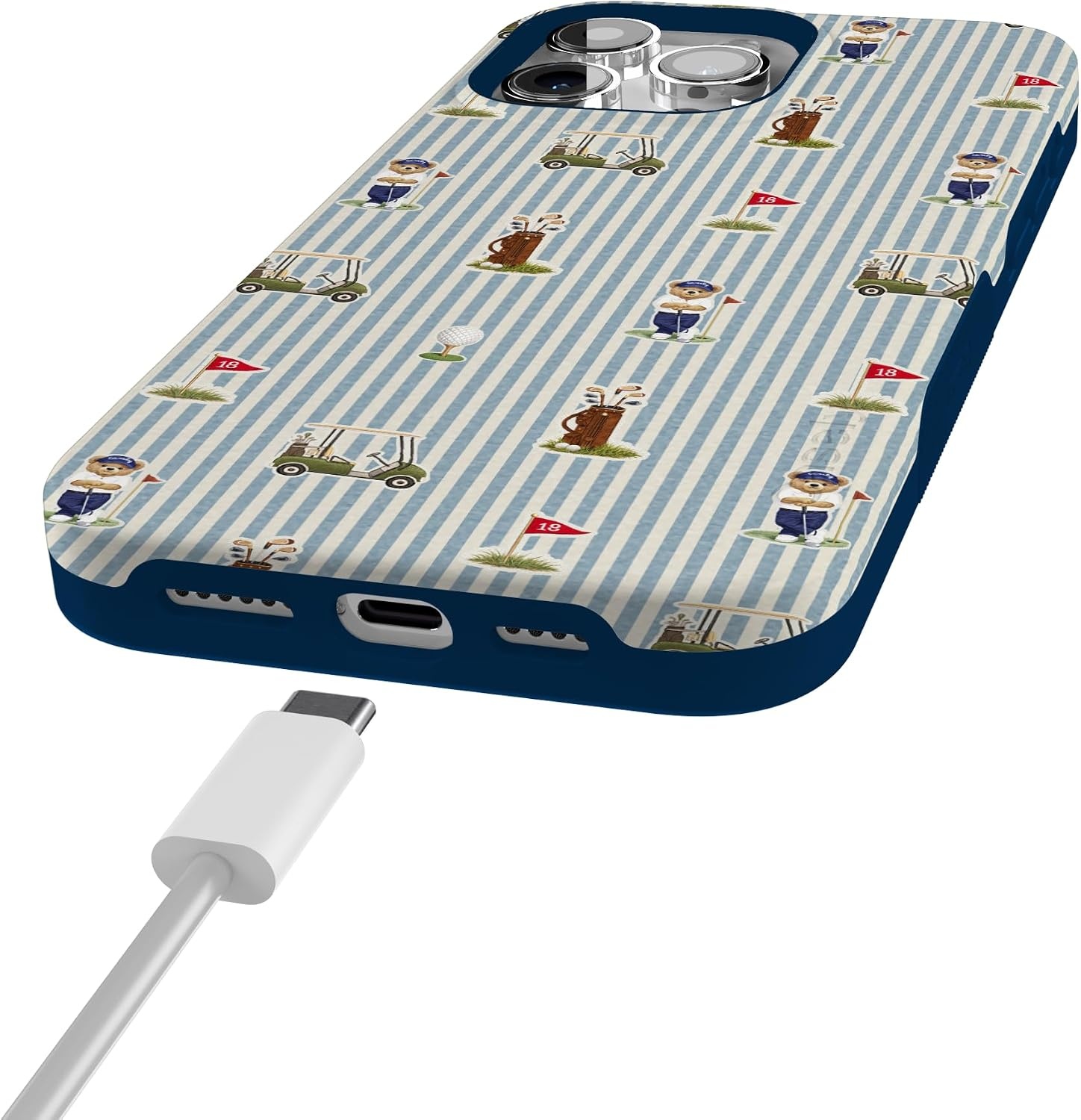 image:imageCasely iPhone 15 Pro Max Case Clubhouse The Caddie Print Bold Protective Design Compatible with MagSafe