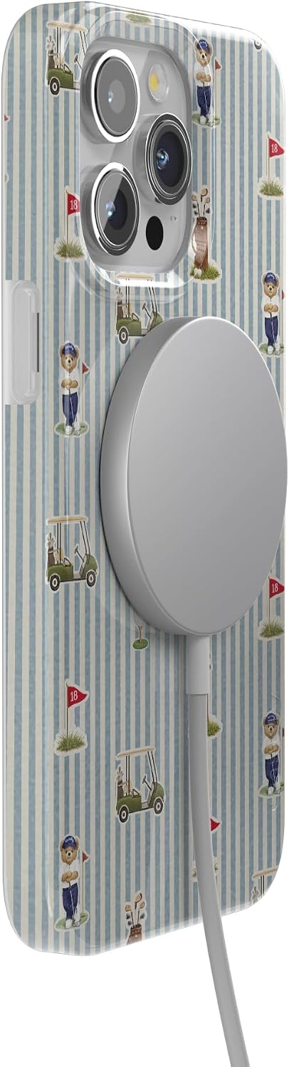 image:imageCasely iPhone 15 Pro Max Case Clubhouse The Caddie Print Compatible with MagSafe Classic Ultra Thin Design