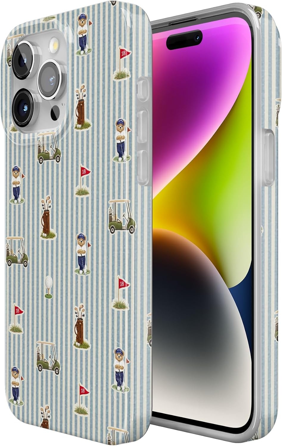 image:imageCasely iPhone 15 Pro Max Case Clubhouse The Caddie Print Compatible with MagSafe Classic Ultra Thin Design