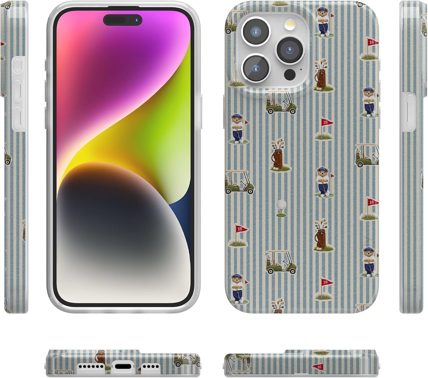 image:imageCasely iPhone 15 Pro Max Case Clubhouse The Caddie Print Compatible with MagSafe Classic Ultra Thin Design