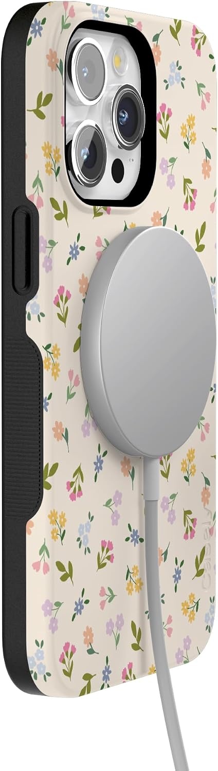 image:imageCasely iPhone 15 Pro Max Case Ditsy Floral Tiny Flowers Bold Protective Design Compatible with MagSafe