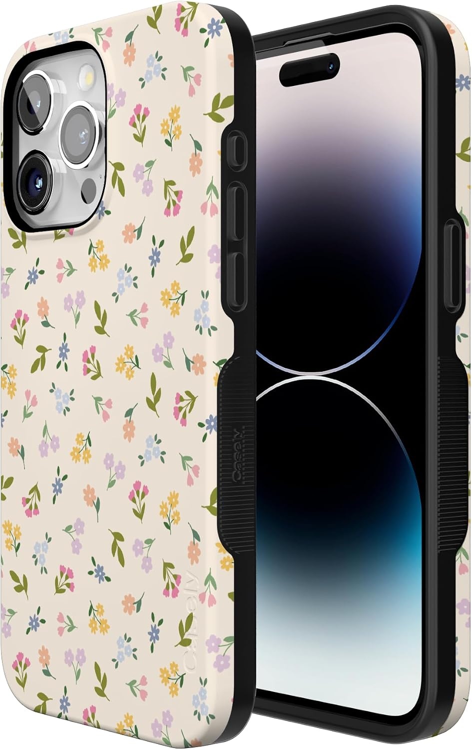 image:imageCasely iPhone 15 Pro Max Case Ditsy Floral Tiny Flowers Bold Protective Design Compatible with MagSafe