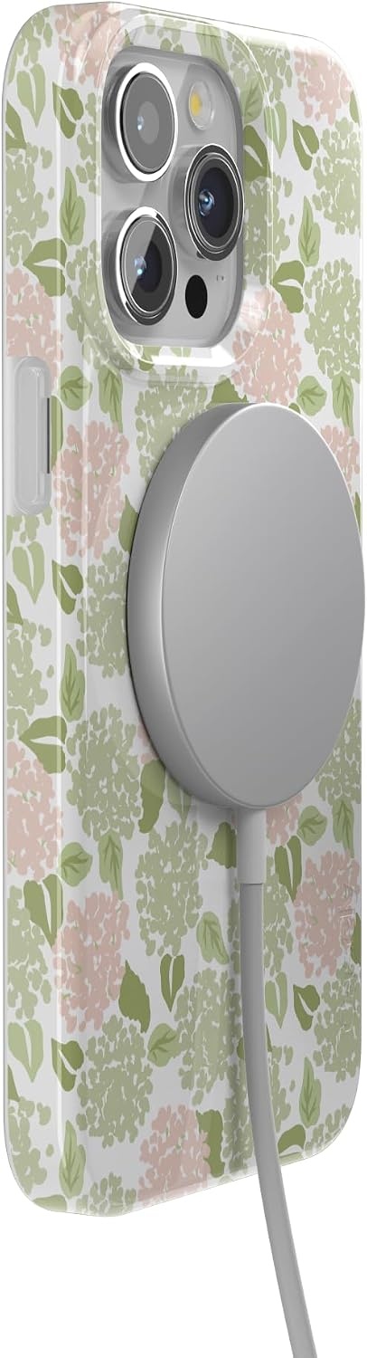 image:imageCasely iPhone 15 Pro Max Case Hydrangea Haze Floral Garden Compatible with MagSafe Classic Ultra Thin Design