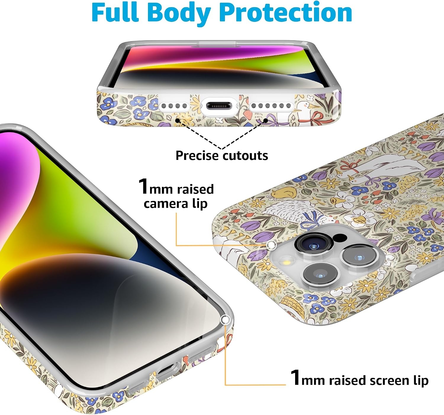 image:imageCasely iPhone 15 Pro Max Case Storybook Stroll Spring Garden Compatible with MagSafe Classic Ultra Thin Design