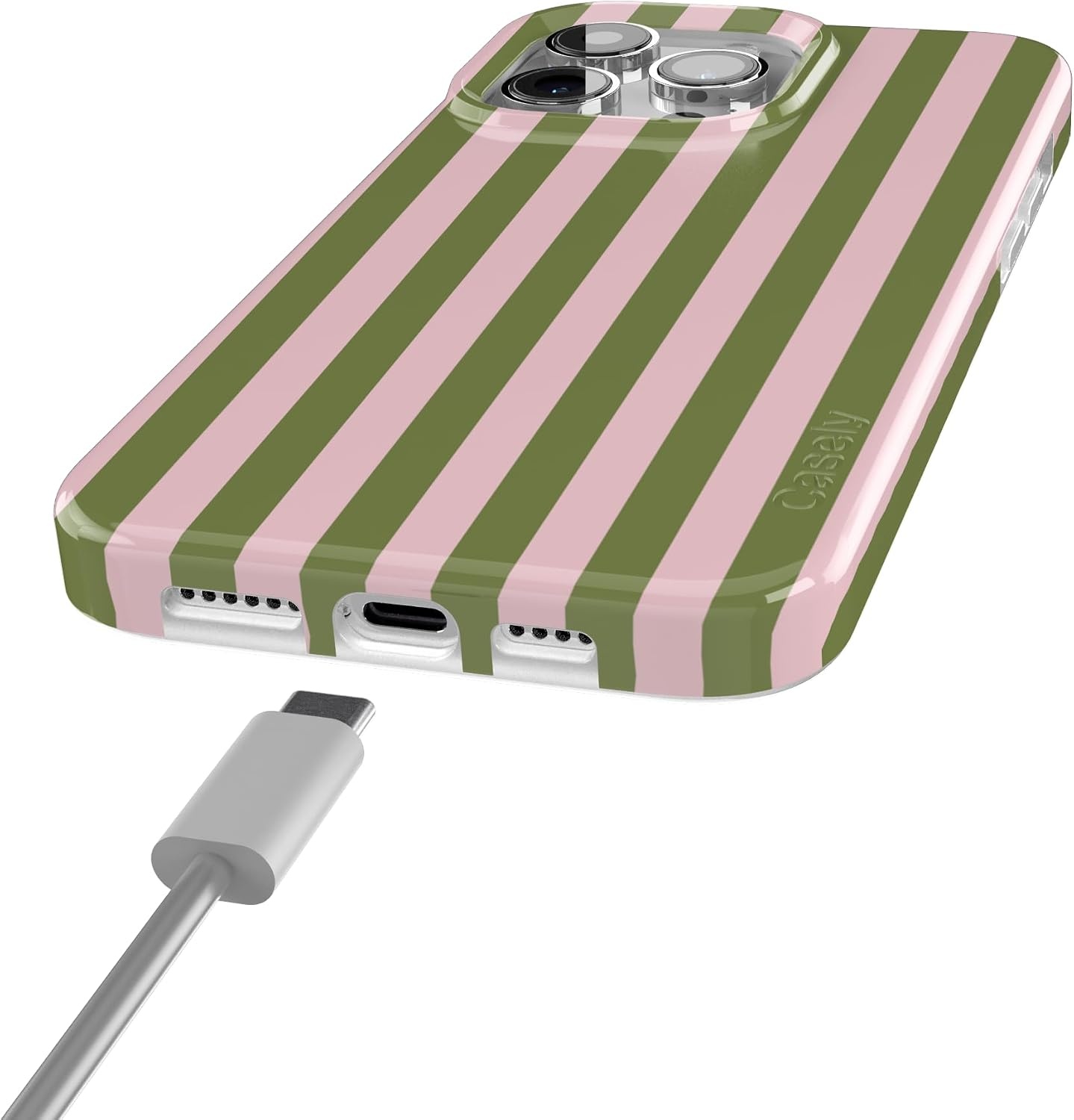 image:imageCasely iPhone 15 Pro Max Case Summer Stripes Sunday Best Compatible with MagSafe Classic Ultra Thin Design
