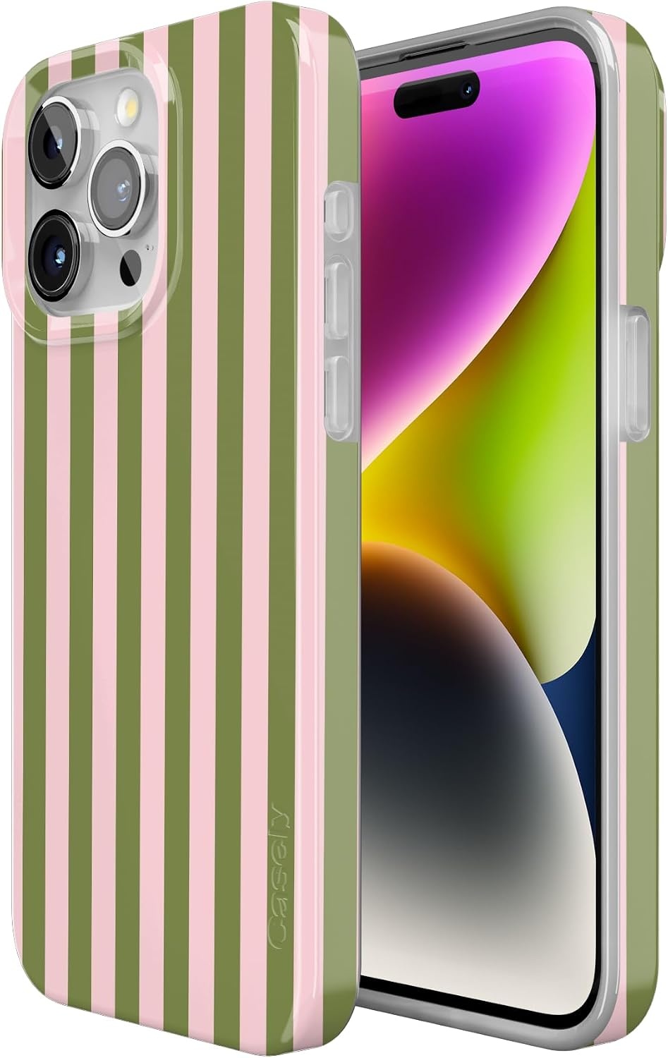 image:imageCasely iPhone 15 Pro Max Case Summer Stripes Sunday Best Compatible with MagSafe Classic Ultra Thin Design
