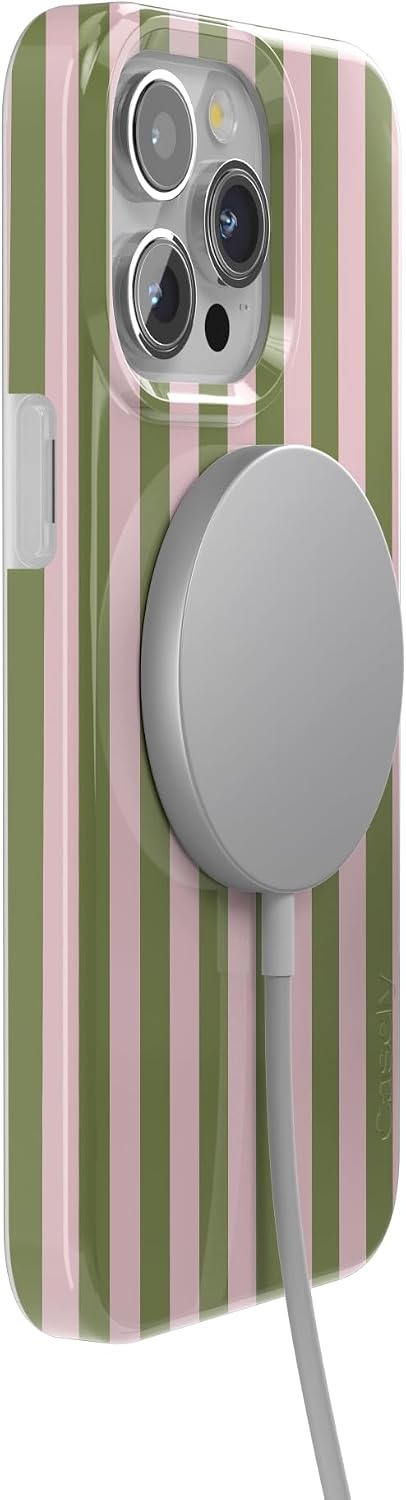 image:imageCasely iPhone 15 Pro Max Case Summer Stripes Sunday Best Compatible with MagSafe Classic Ultra Thin Design