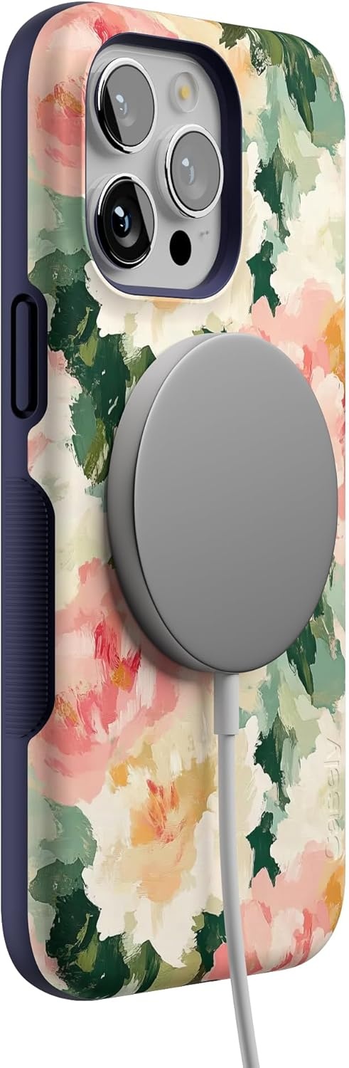image:imageCasely iPhone 15 Pro Max Case The Garden Room Painted Petals Bold Protective Design Compatible with MagSafe