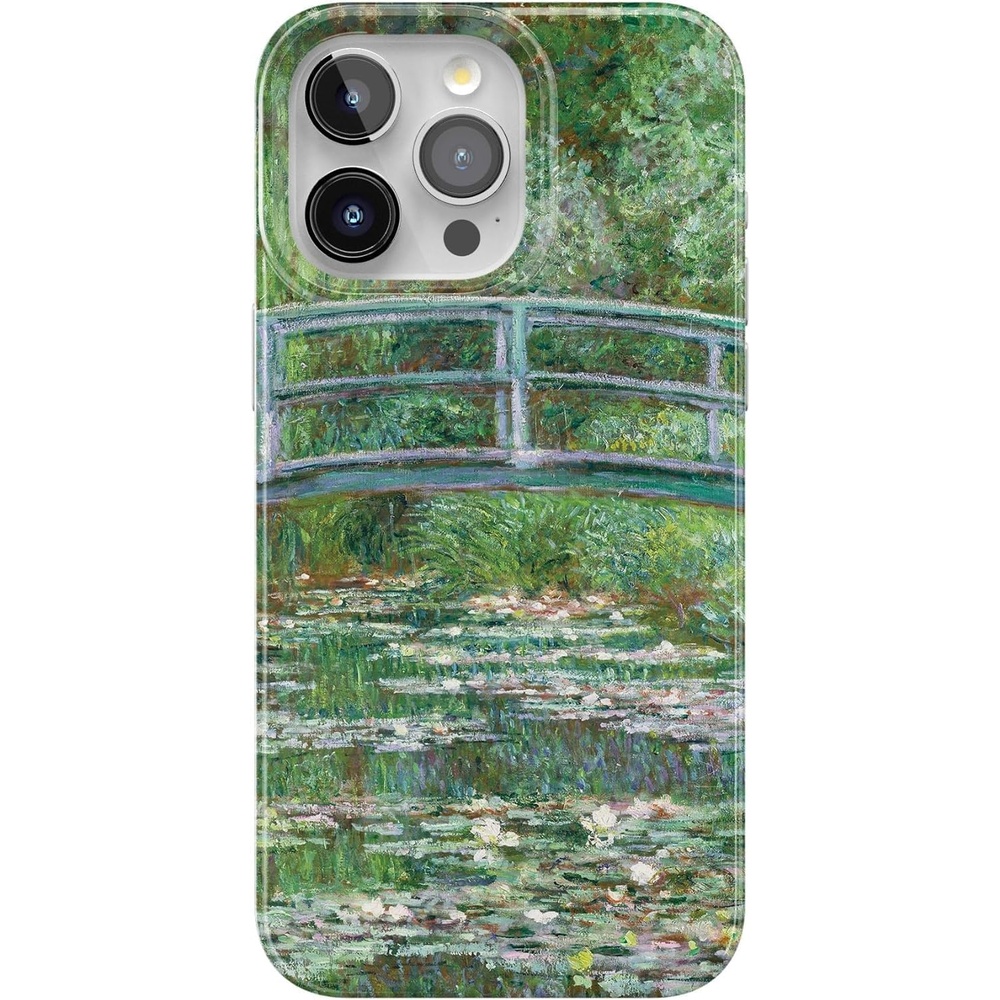 image:imageCasely iPhone 15 Pro Max Case Clear Skies Clear Shimmer Compatible with MagSafe Classic Ultra Slim DesignMonets Bridge The Met Museum