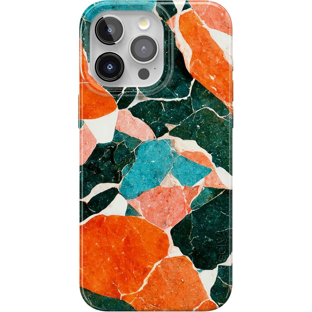 image:imageCasely iPhone 15 Pro Max Case Clear Skies Clear Shimmer Compatible with MagSafe Classic Ultra Slim DesignOf Quartz Sculpted Marble